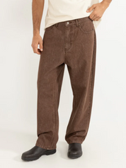 Rhythm Essential Jean Washed Brown Men's Straight Leg Relaxed Fit Denim Jean For Men Athens GA Georgia Kempt Menswear Store Near Me