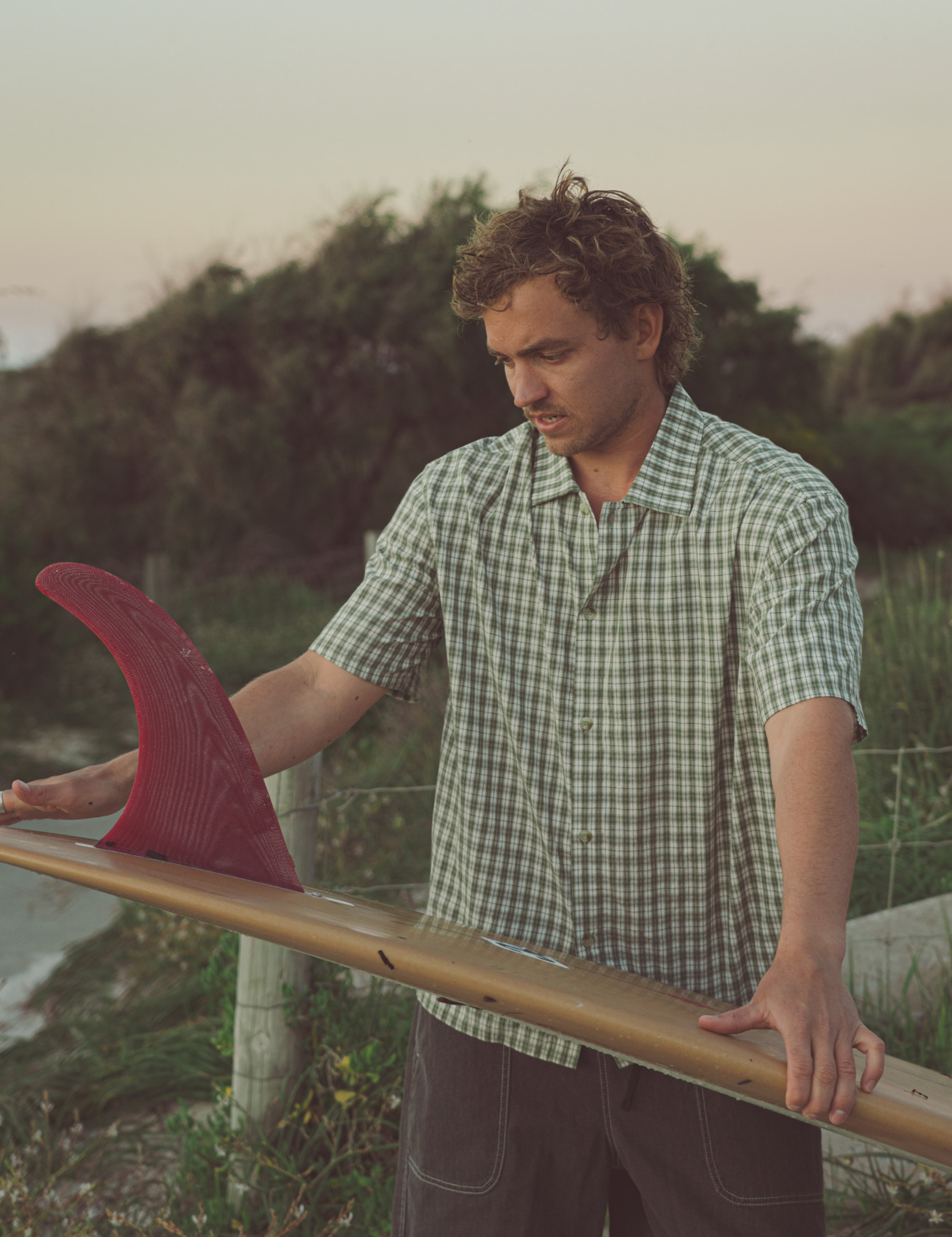 Rhythm Phases Relaxed SS Shirt Green Men's Oversized Button Up Relaxed Short Sleeve Shirt For Men Athens GA Kempt Men's Clothing Shop Near Me