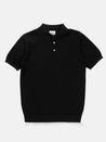 rhythm knit ss short sleeve sweater polo black cotton polyester blend ribbed cuff kempt athens ga georgia men's clothing store