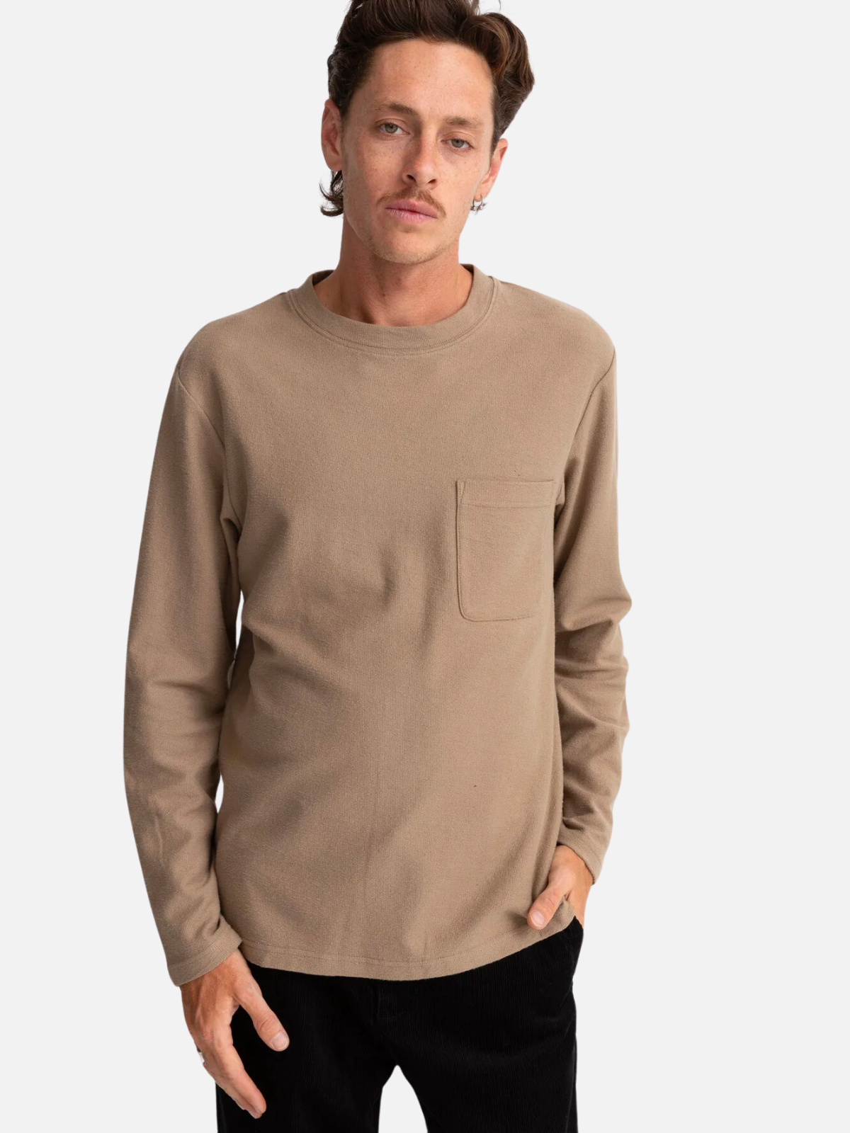Rhythm Vintage Textured LS T-Shirt Moonrock Longsleeve Kempt Mens Clothing Store Athens Georgia Holiday Gifts for Guys