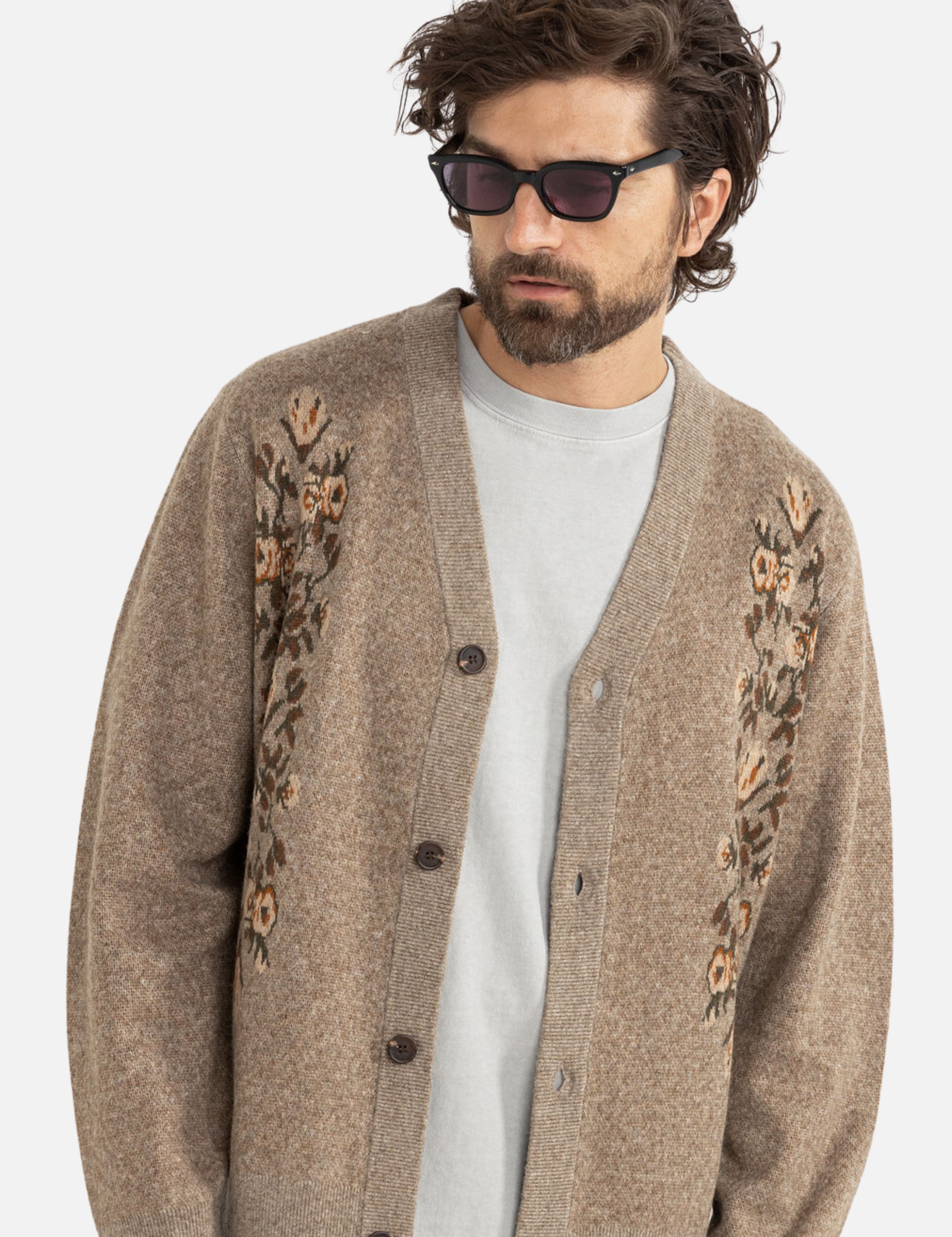 Rhythm Livin Vivaldi Cardigan Oat Men's LS Long Sleeve Knit Outerwear For Fall Winter Athens GA Georgia Kempt Menswear Store Near Me