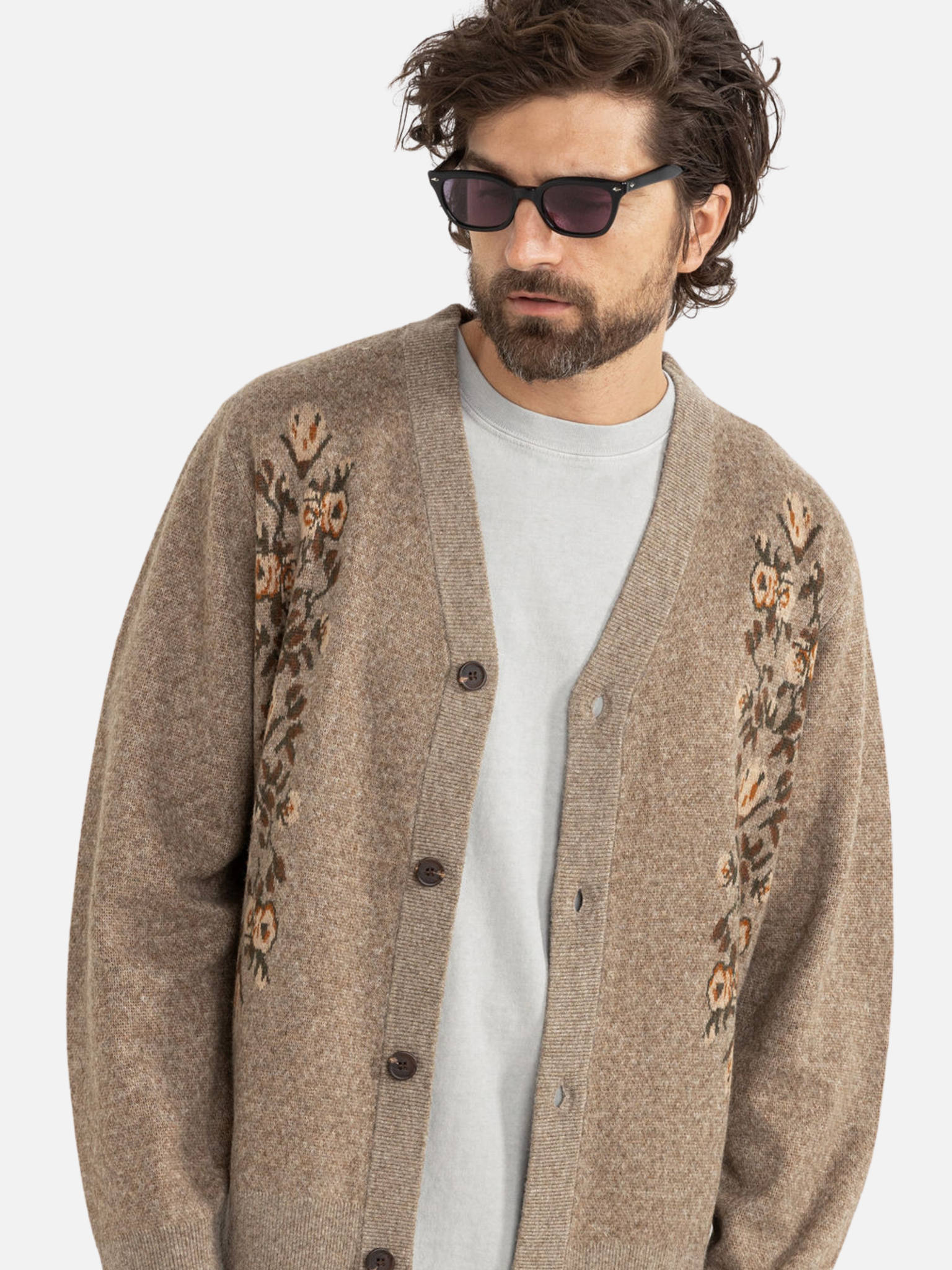 Rhythm Livin Vivaldi Cardigan Oat Men's LS Long Sleeve Knit Outerwear For Fall Winter Athens GA Georgia Kempt Menswear Store Near Me