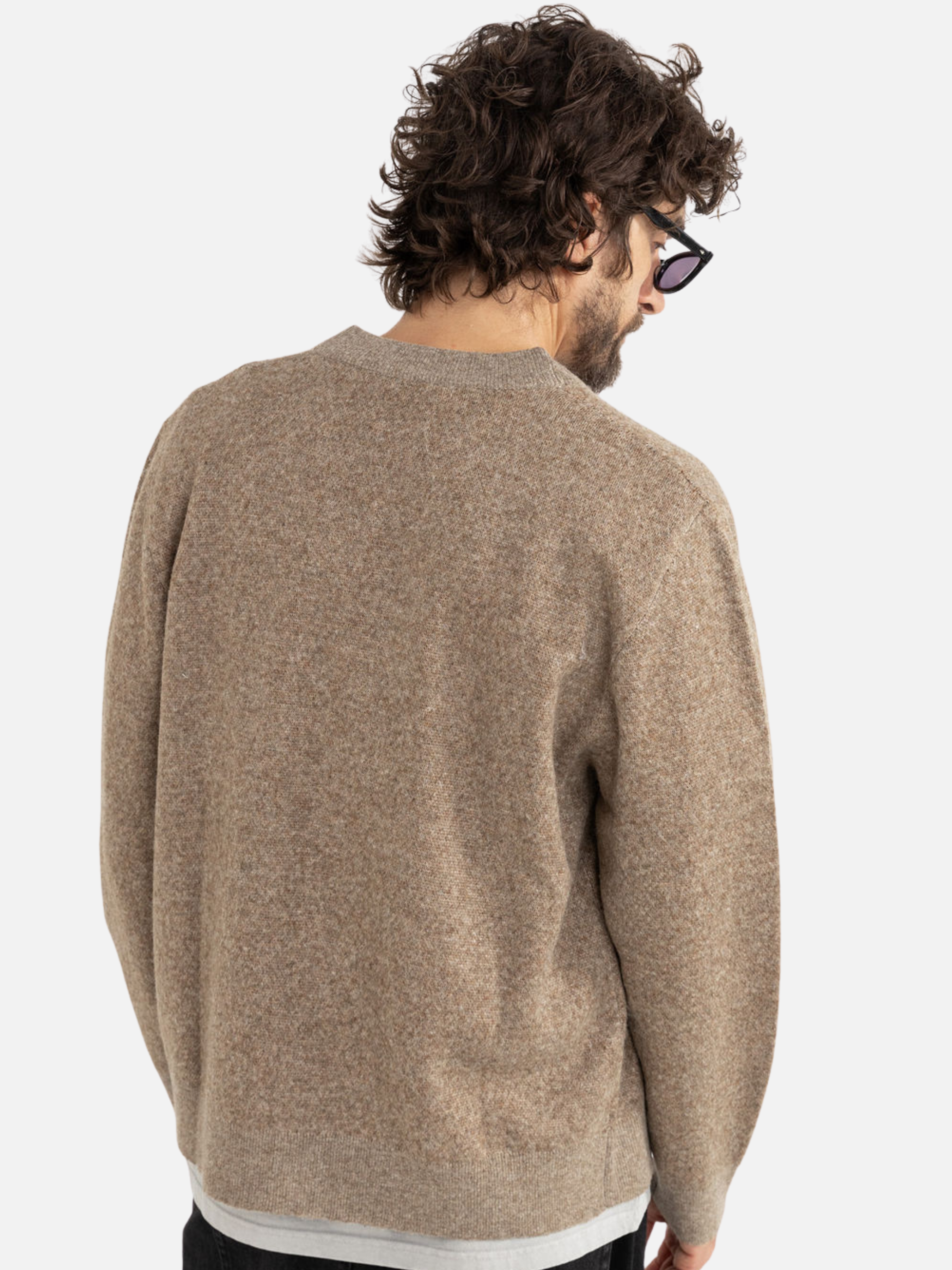 Rhythm Livin Vivaldi Cardigan Oat Men's LS Long Sleeve Knit Outerwear For Fall Winter Athens GA Georgia Kempt Menswear Store Near Me