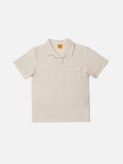 Rhythm Vintage Terry Polo Stone Men's Terrycloth Casual Collared Top For Men Spring Summer SS Short Sleeve Shirt Athens GA Georgia Kempt Menswear Store Near Me