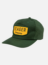 seager wilson hemp cotton blend snapback forest green yellow gold embroidered patch kempt athens ga georgia men's clothing store