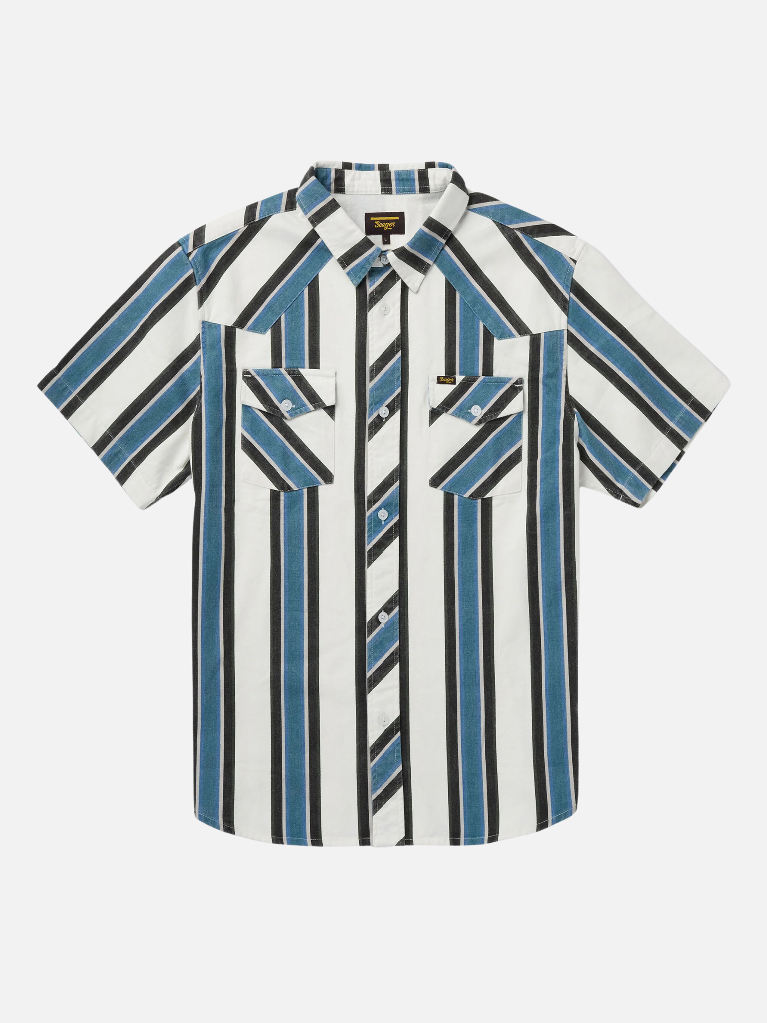 Seager Amarillo SS Western Stripe Shirt