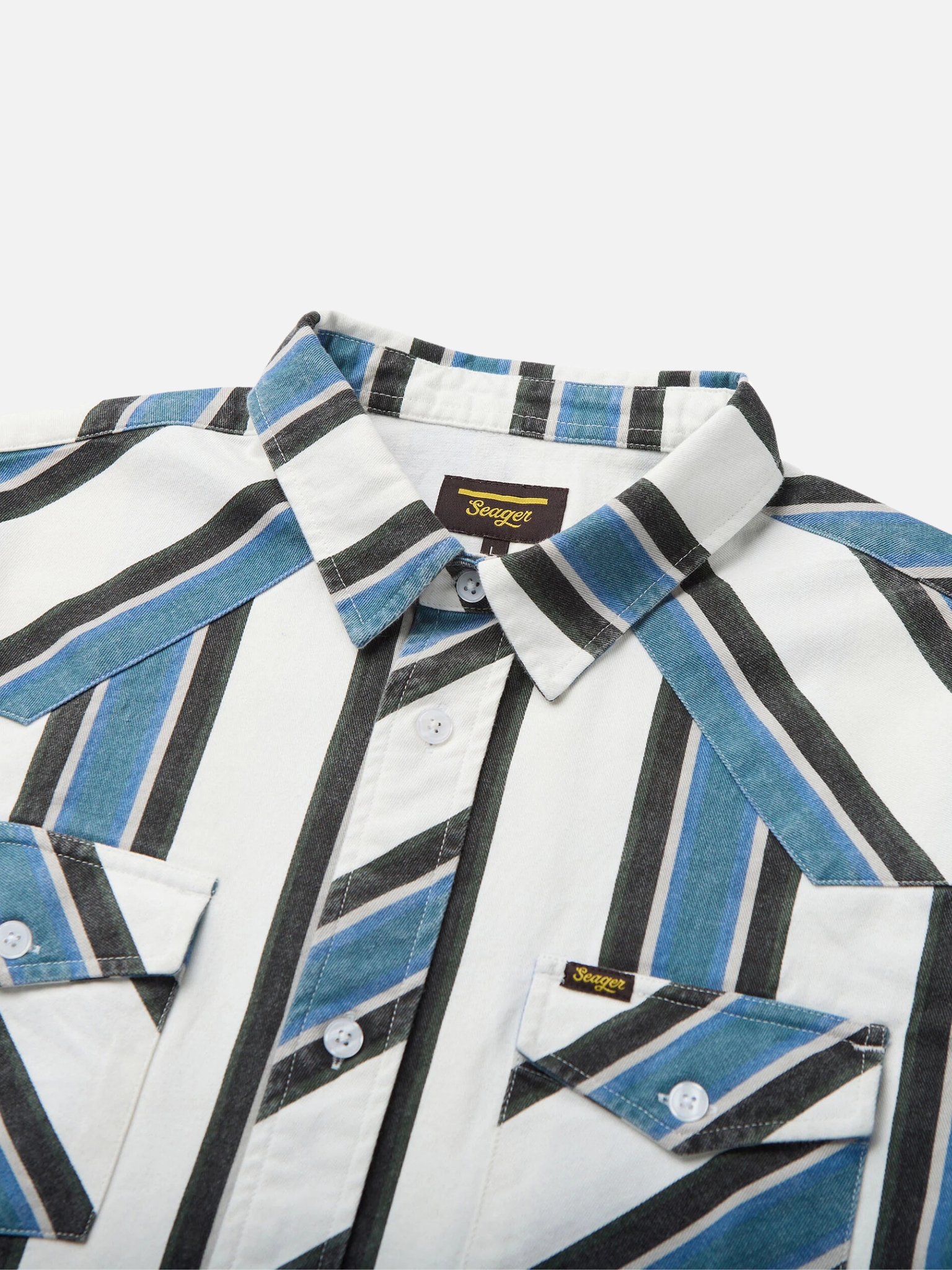 Seager Amarillo SS Western Stripe Shirt