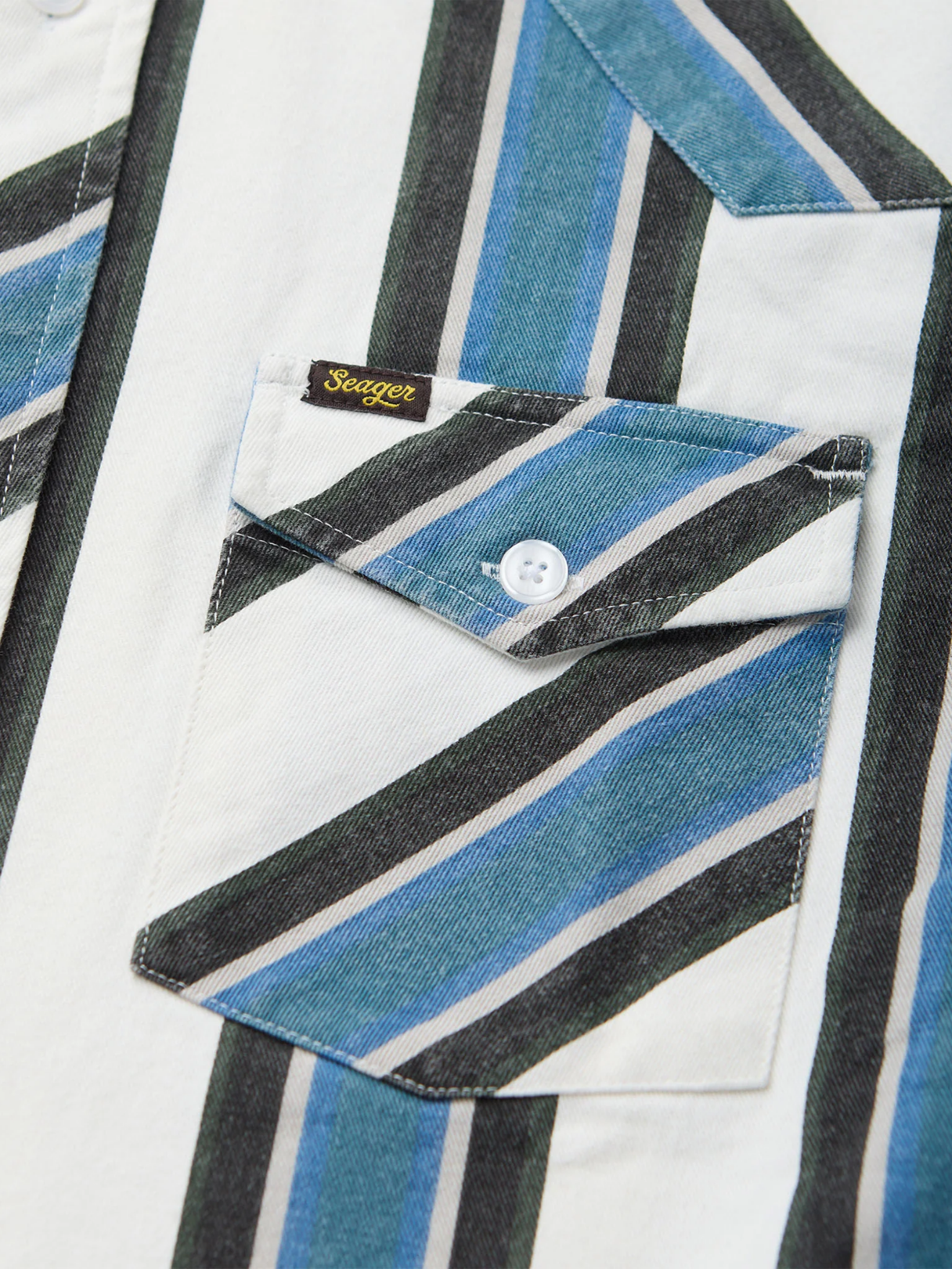 Seager Amarillo SS Western Stripe Shirt