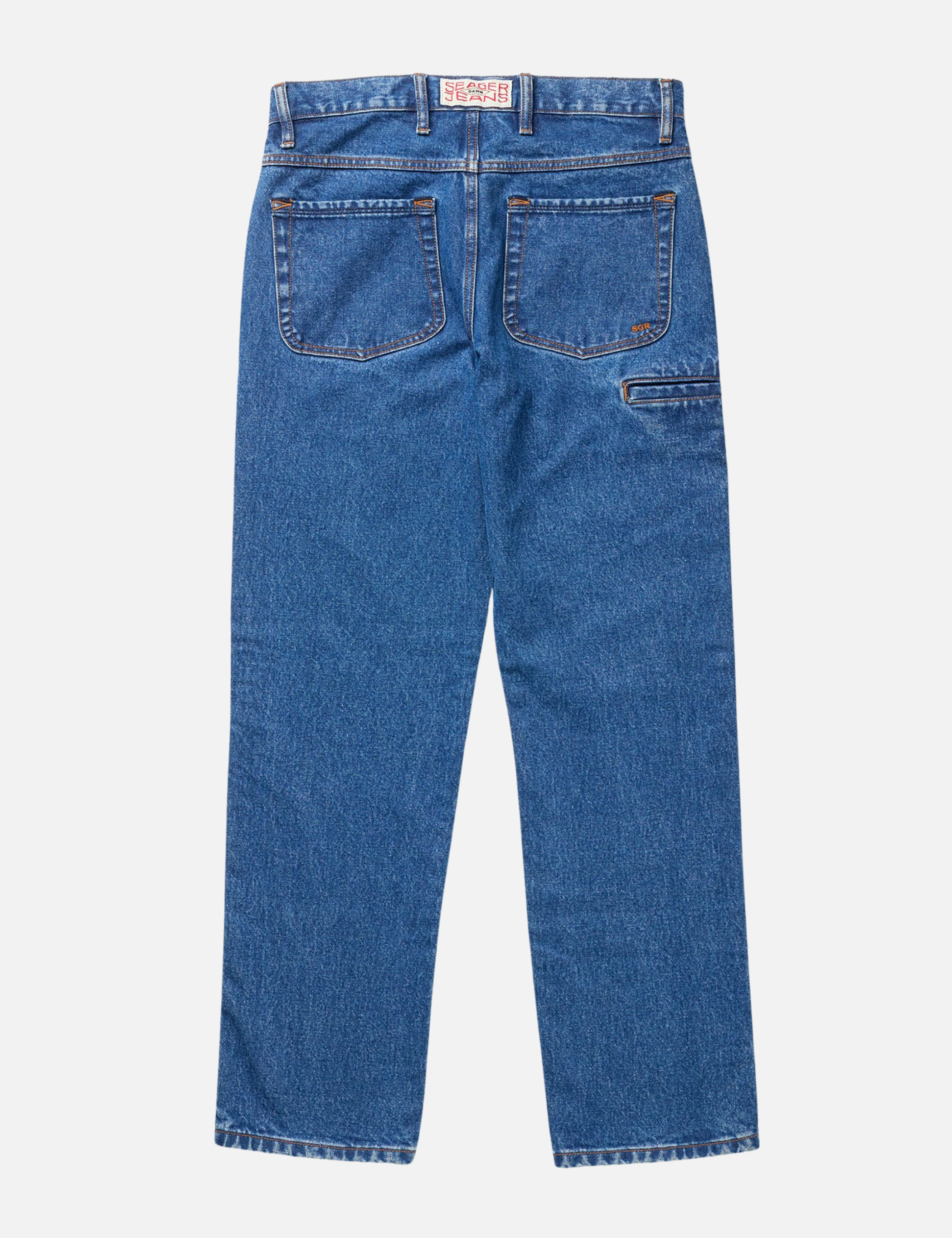 Seager Autry Jean Antique Wash Blue Men’s Relaxed Fit Jeans Denim Bottoms Kempt Athens Menswear Store
