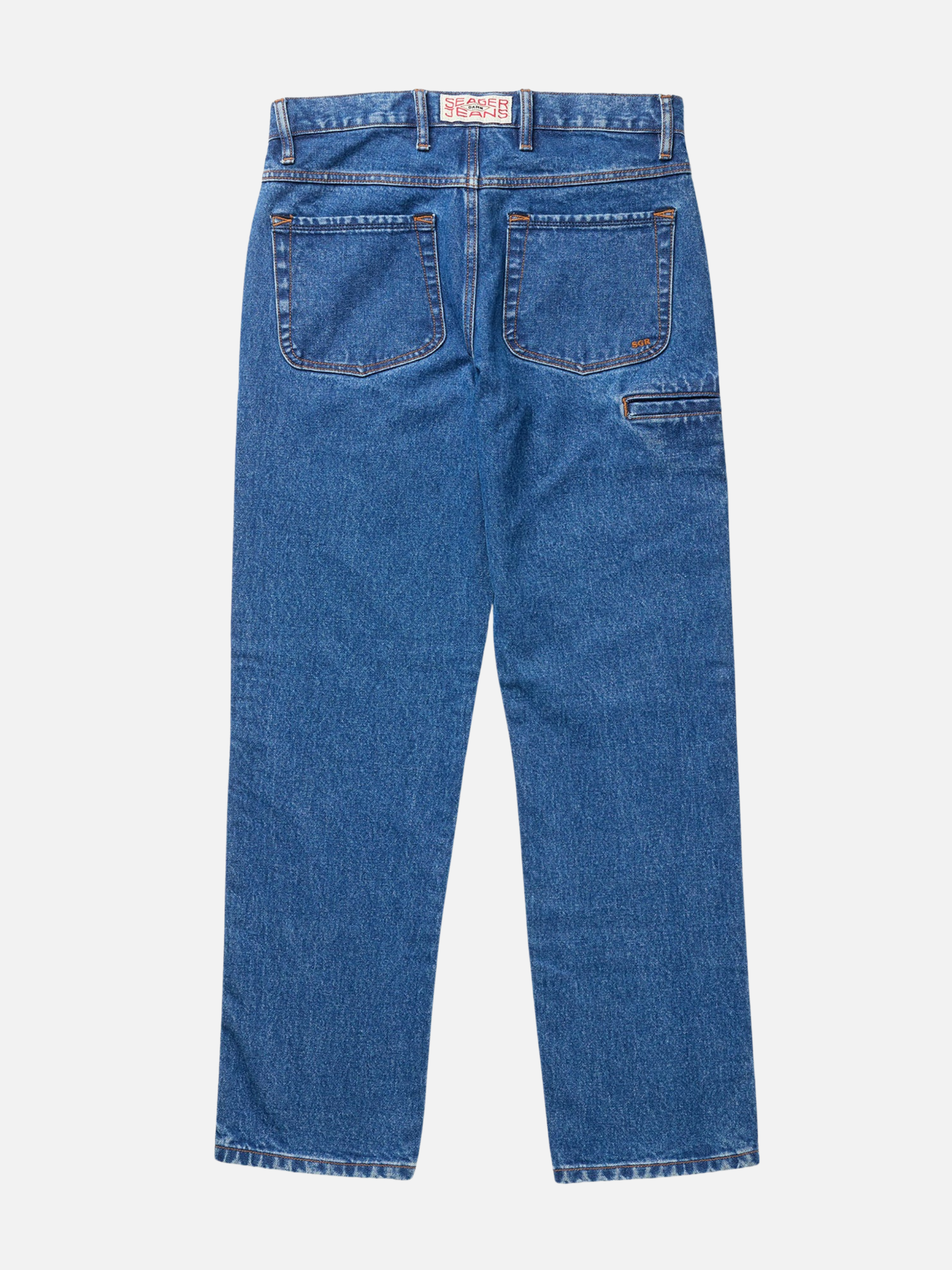 Seager Autry Jean Antique Wash Blue Men’s Relaxed Fit Jeans Denim Bottoms Kempt Athens Menswear Store