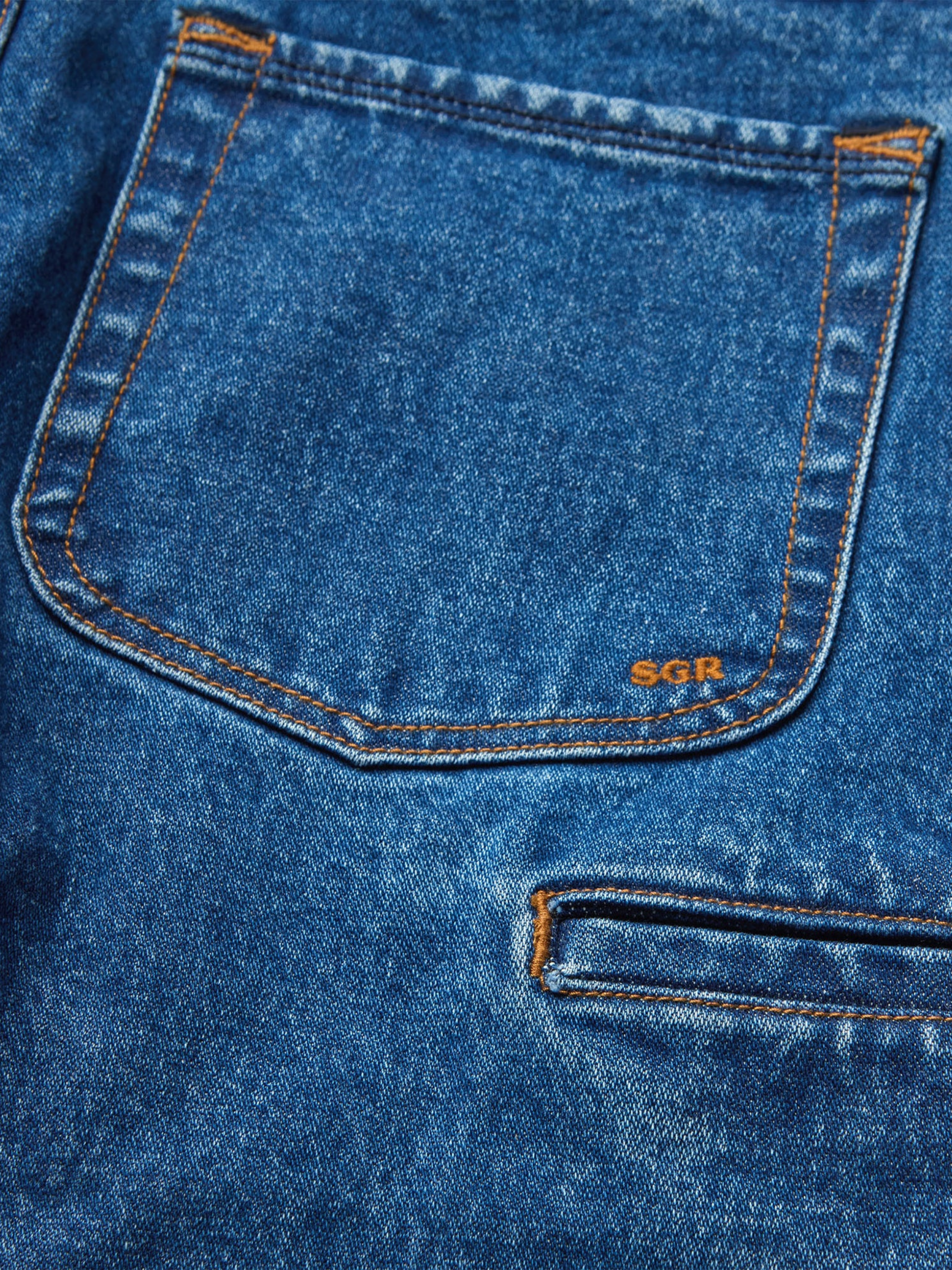 Seager Autry Jean Antique Wash Blue Men’s Relaxed Fit Jeans Denim Bottoms Kempt Athens Menswear Store