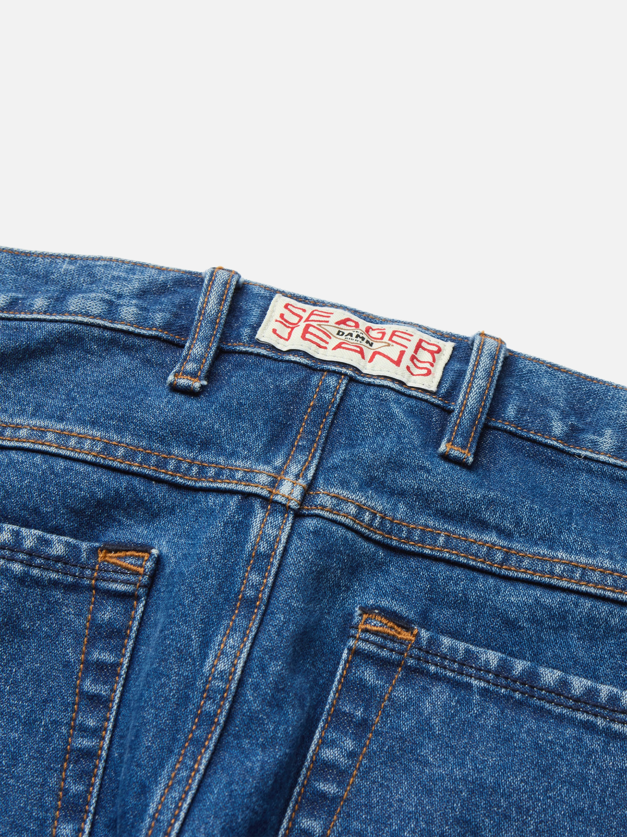 Seager Autry Jean Antique Wash Blue Men’s Relaxed Fit Jeans Denim Bottoms Kempt Athens Menswear Store