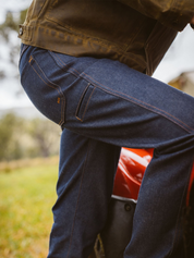 Seager Autry Jean Raw Indigo Blue Denim Men’s Bottom Bottoms Jeans Cotton Straight Relaxed Fit Athens GA Georgia Kempt Menswear Store Near Me