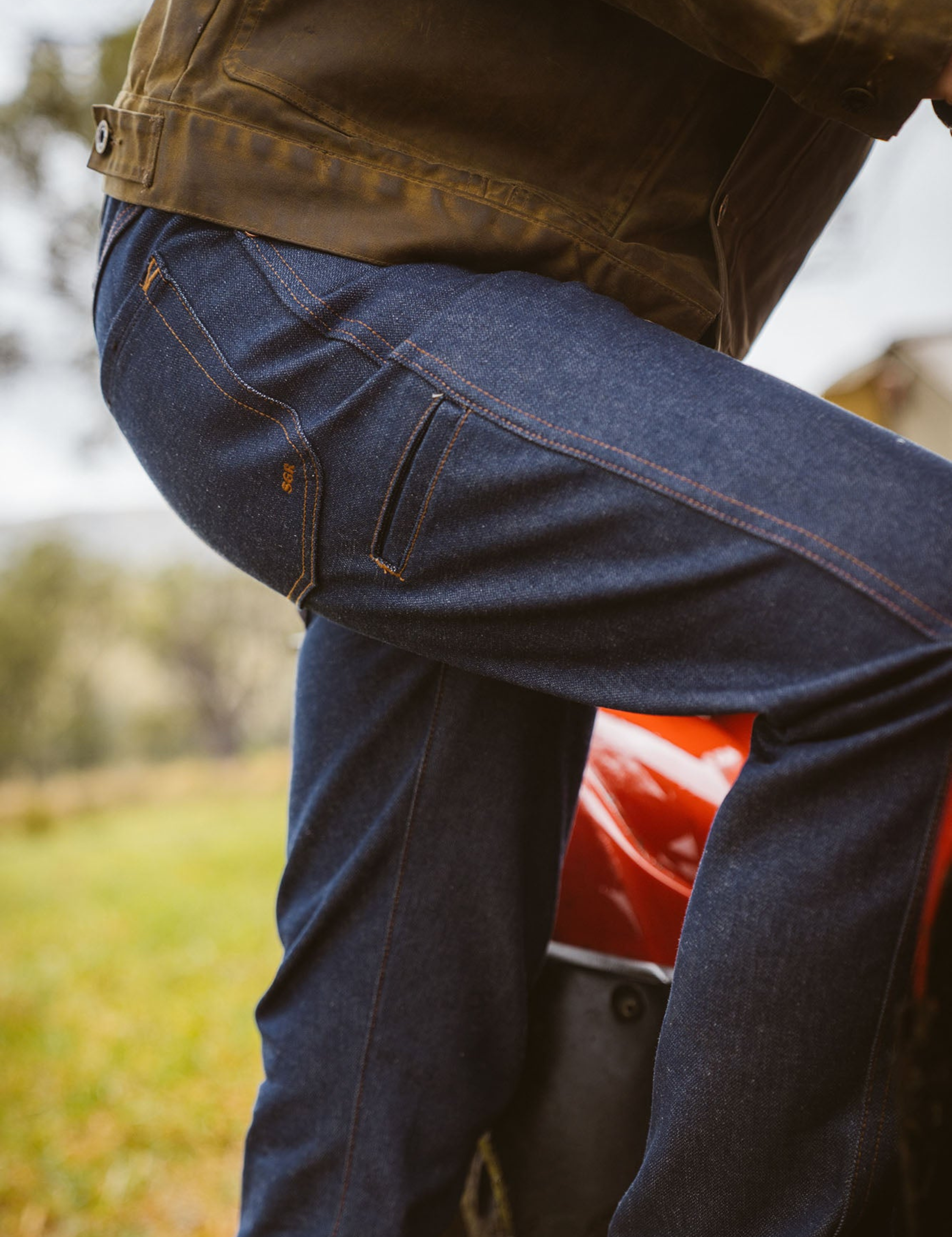 Seager Autry Jean Raw Indigo Blue Denim Men’s Bottom Bottoms Jeans Cotton Straight Relaxed Fit Athens GA Georgia Kempt Menswear Store Near Me