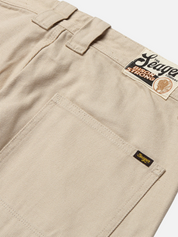 Seager Bison Cotton Canvas Pants Men’s Bottom Pant Stone Taupe Neutral Bottoms for Men Relaxed Straight Athens GA Georgia Kempt Menswear Store Near Me