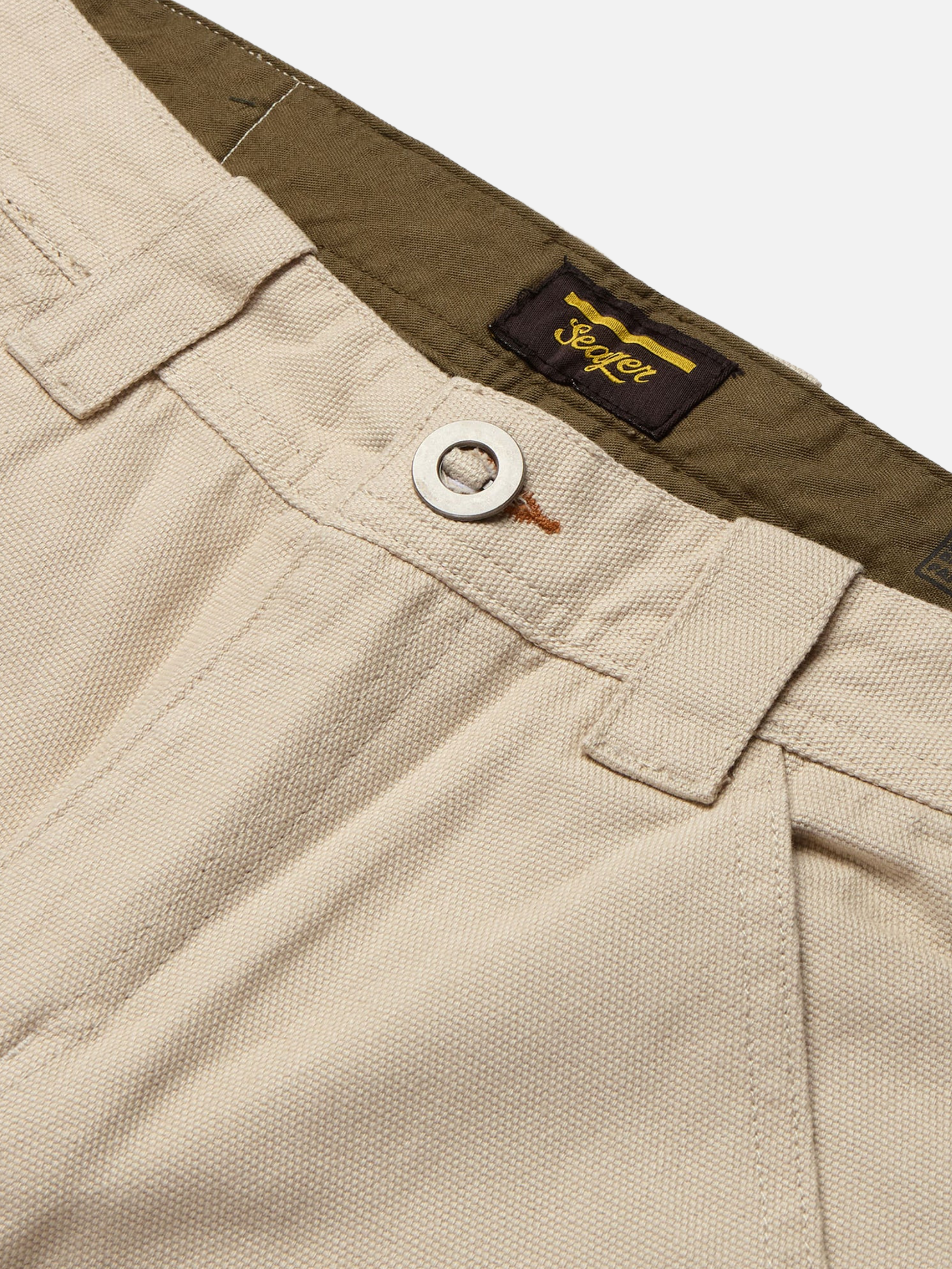 Seager Bison Cotton Canvas Pants Men’s Bottom Pant Stone Taupe Neutral Bottoms for Men Relaxed Straight Athens GA Georgia Kempt Menswear Store Near Me