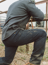 Seager Bison Double Knee Canvas Duck Cotton Pants Black Relaxed Fit Athens GA Georgia Kempt Menswear Store Near Me