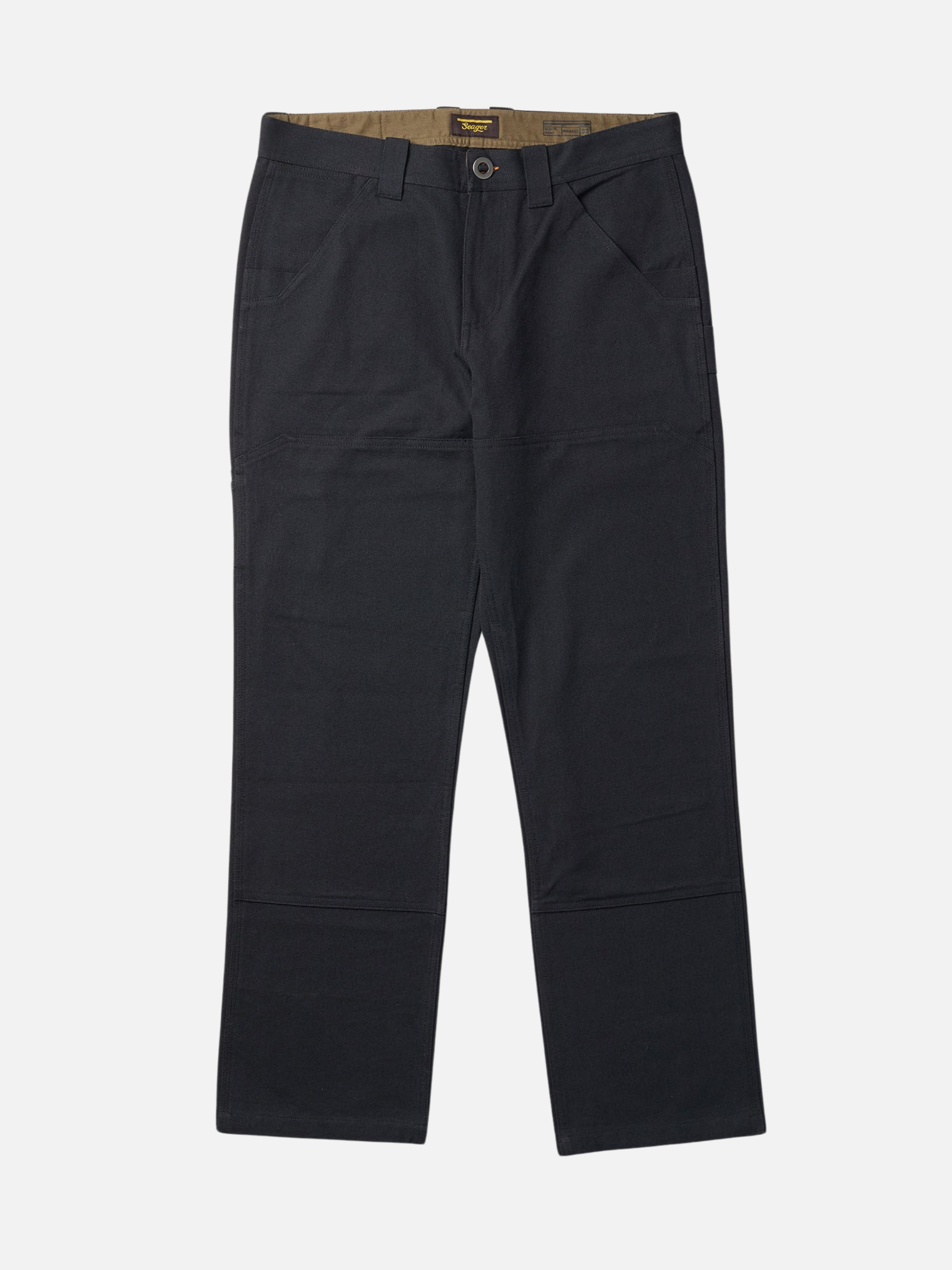 Seager Bison Double Knee Canvas Duck Cotton Pants Black Relaxed Fit Athens GA Georgia Kempt Menswear Store Near Me