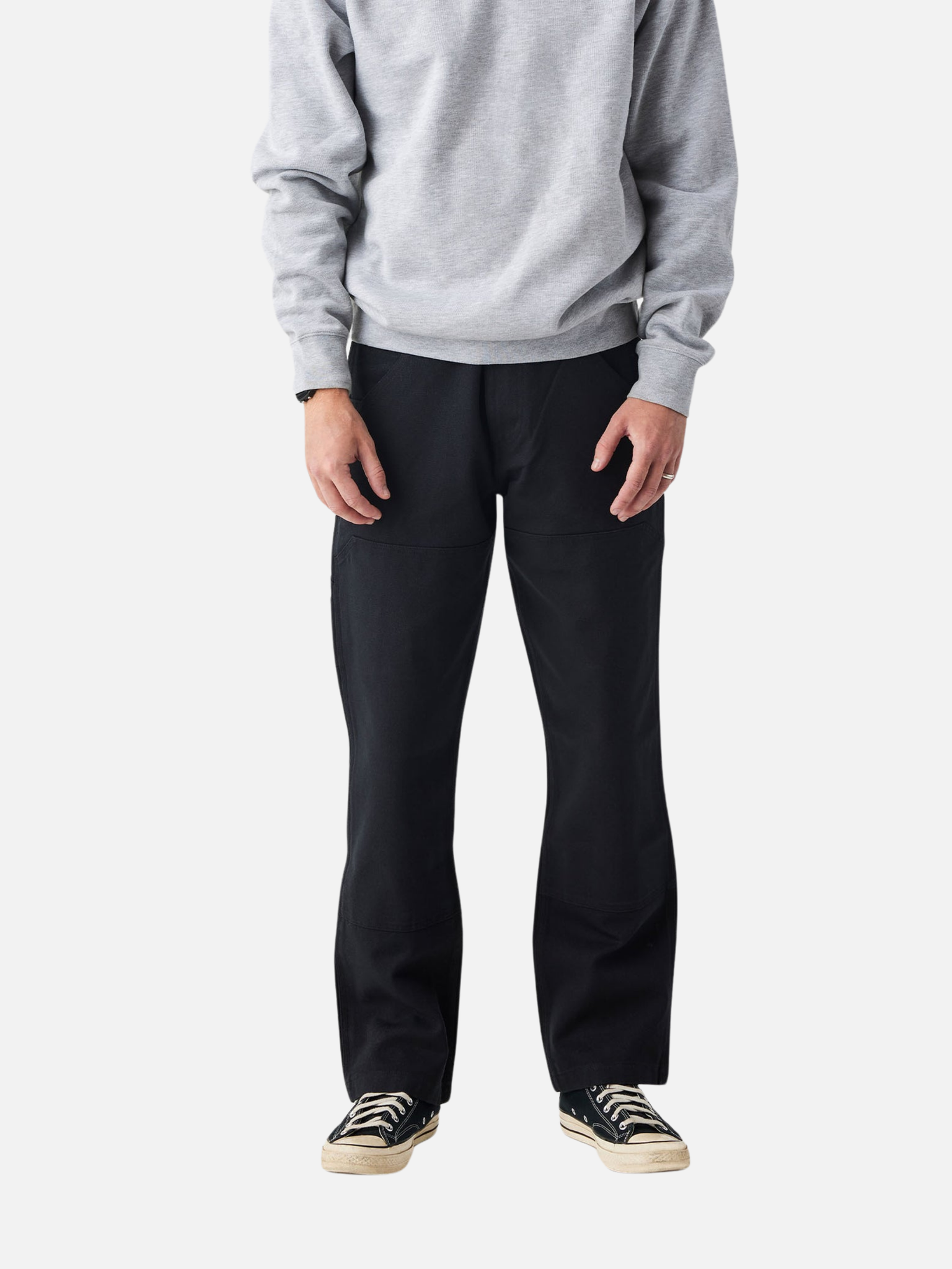 Seager Bison Double Knee Canvas Duck Cotton Pants Black Relaxed Fit Athens GA Georgia Kempt Menswear Store Near Me