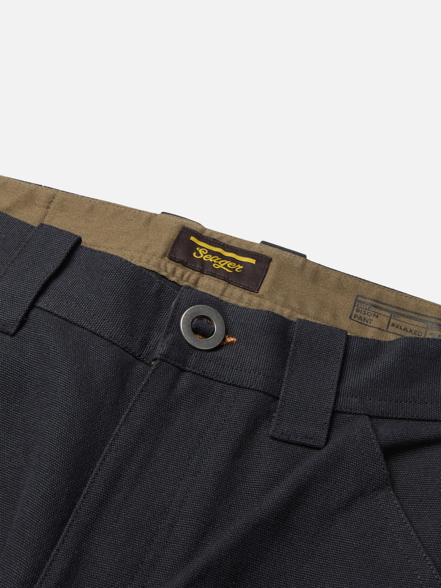 Seager Bison Double Knee Canvas Duck Cotton Pants Black Relaxed Fit Athens GA Georgia Kempt Menswear Store Near Me