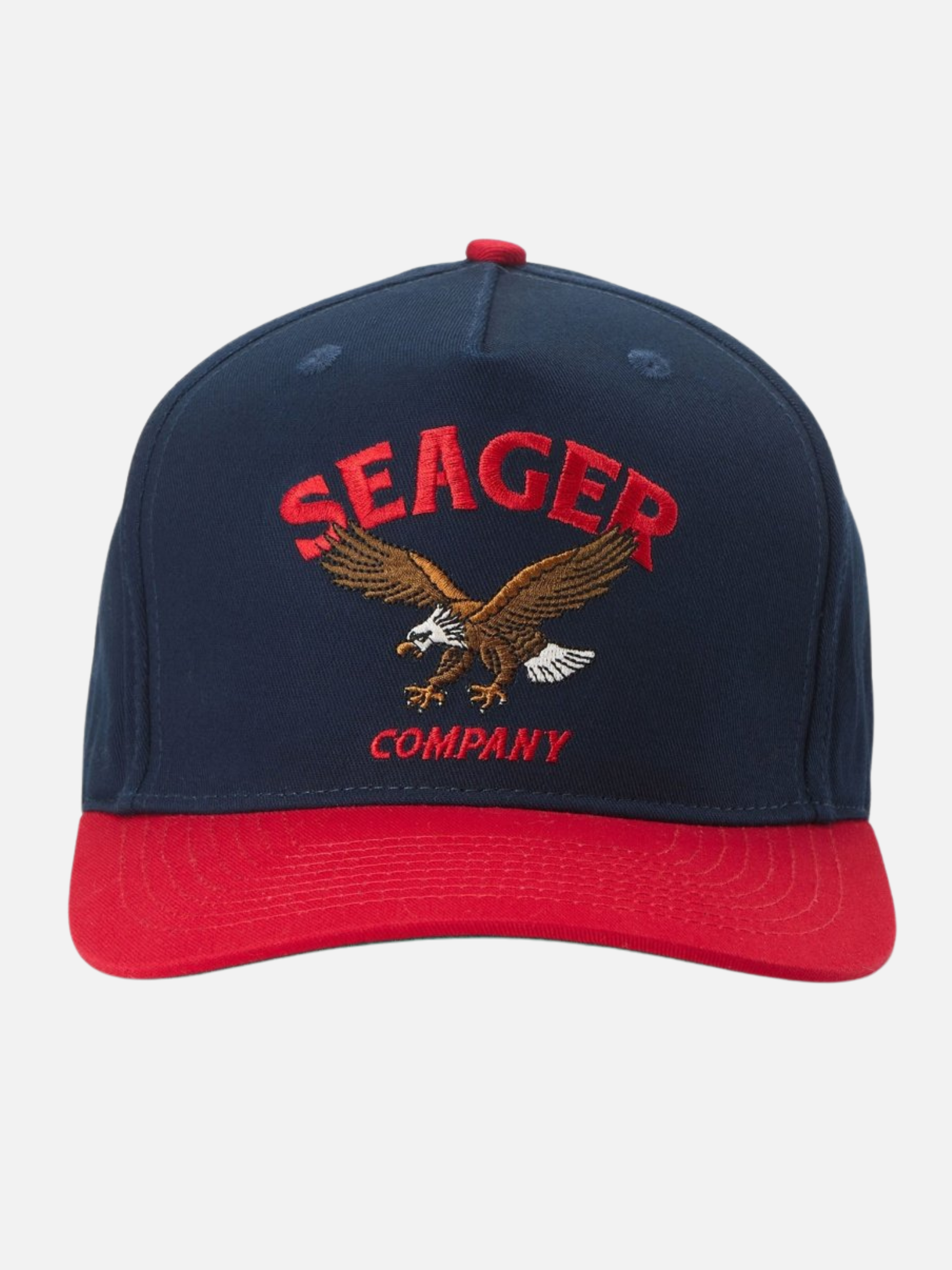 Seager Bradley Snapback Navy Blue Red Western Americana Snapback Men’s Hats Accessories Athens GA Georgia Kempt Menswear Store Near Me