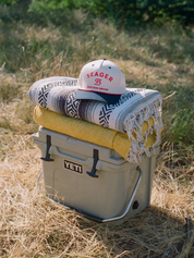 Seager Branded Snapback Hat Cream Navy Athens GA Georgia Kempt Menswear Store Near Me