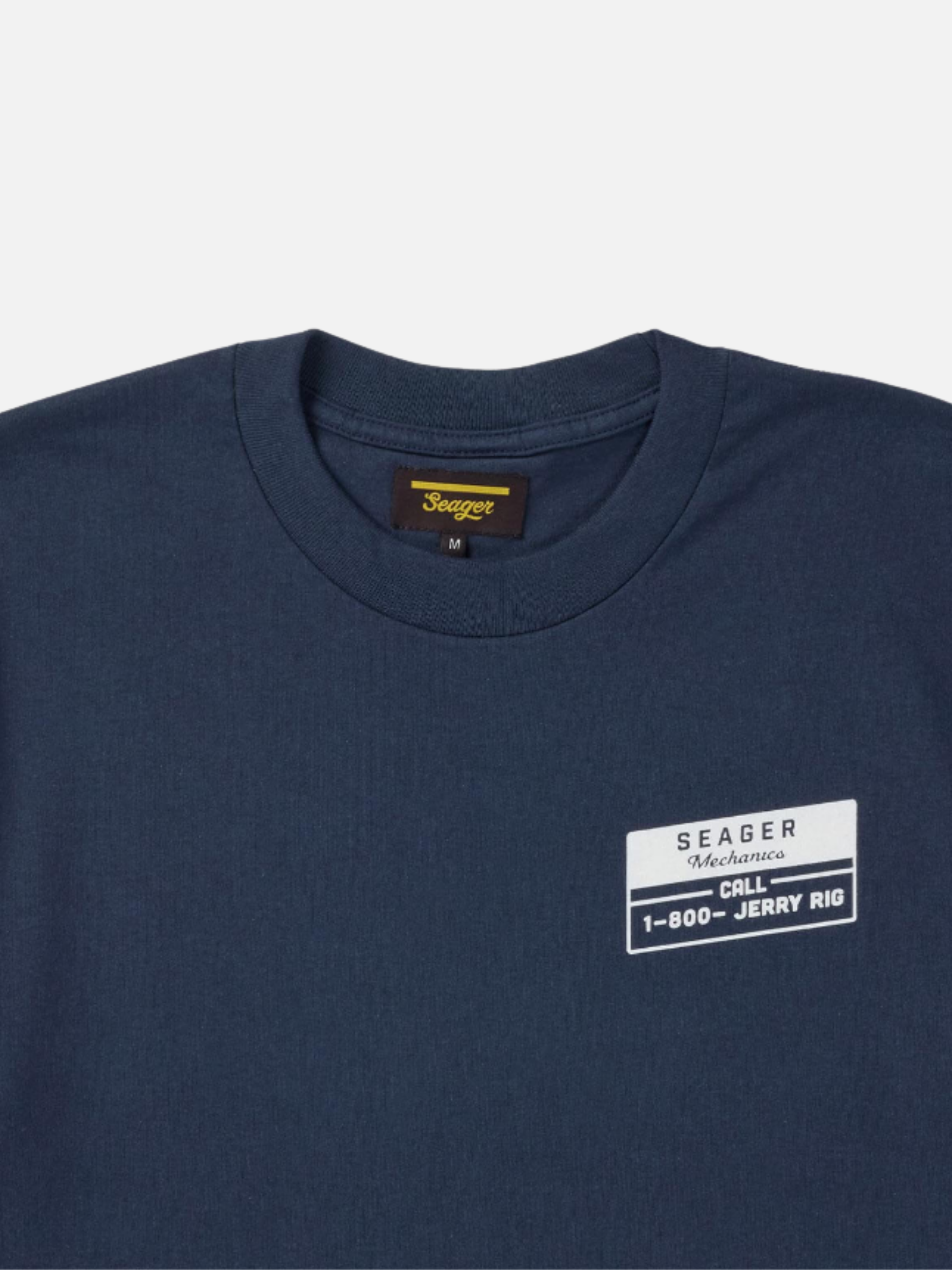 Seager Jerry Rig Tee Navy Blue White Graphic Tee Design Men’s Tops T-Shirts for Men SS Short Sleeve Shirt Athens GA Georgia Kempt Menswear Store Near Me