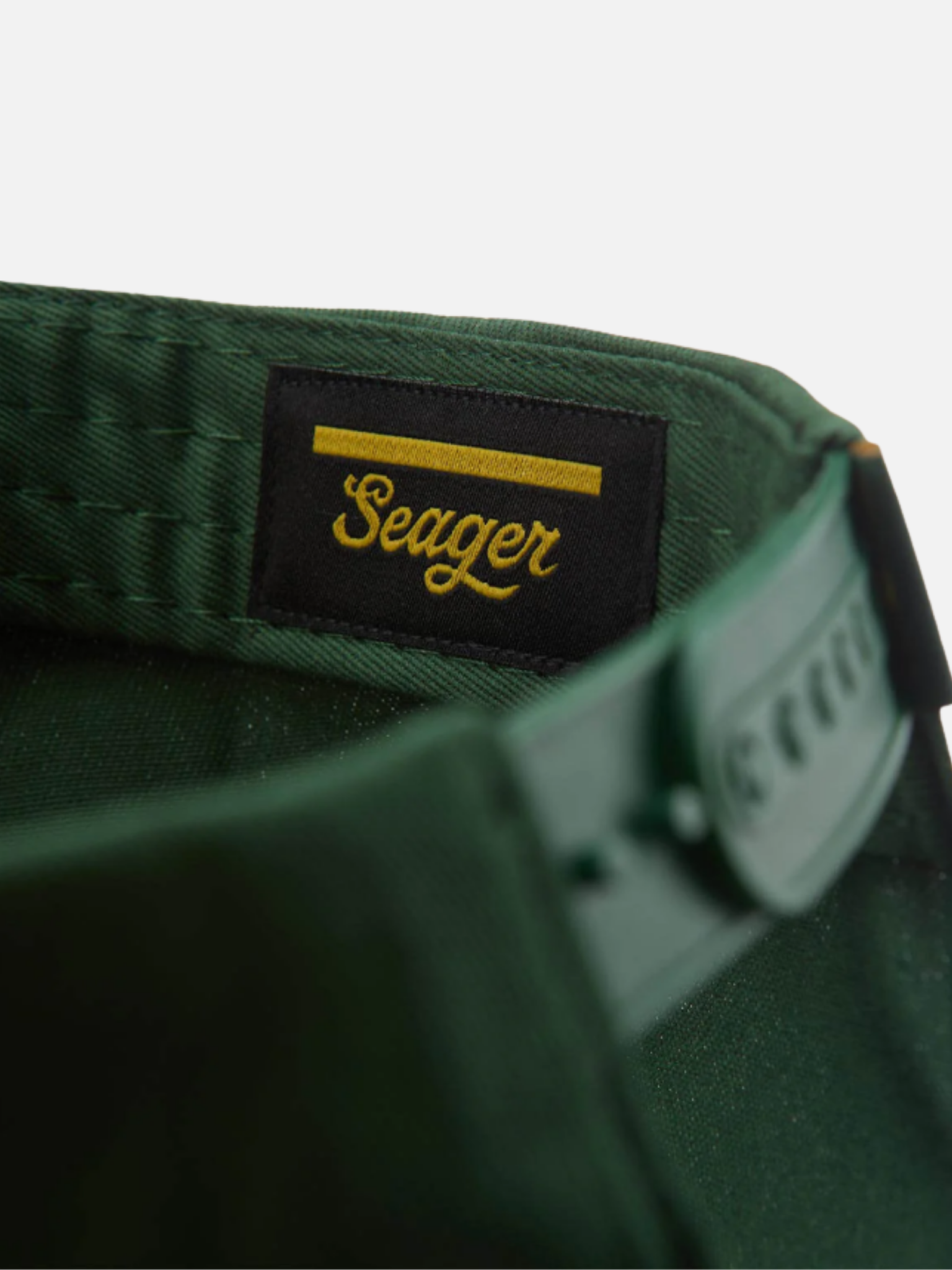 Seager Los Rios Canvas Cotton Snapback Contrast Brim Stitching Green Yellow Men’s Hats Hat for Men Accessories Accessory Athens GA Georgia Kempt Menswear Store Near Me