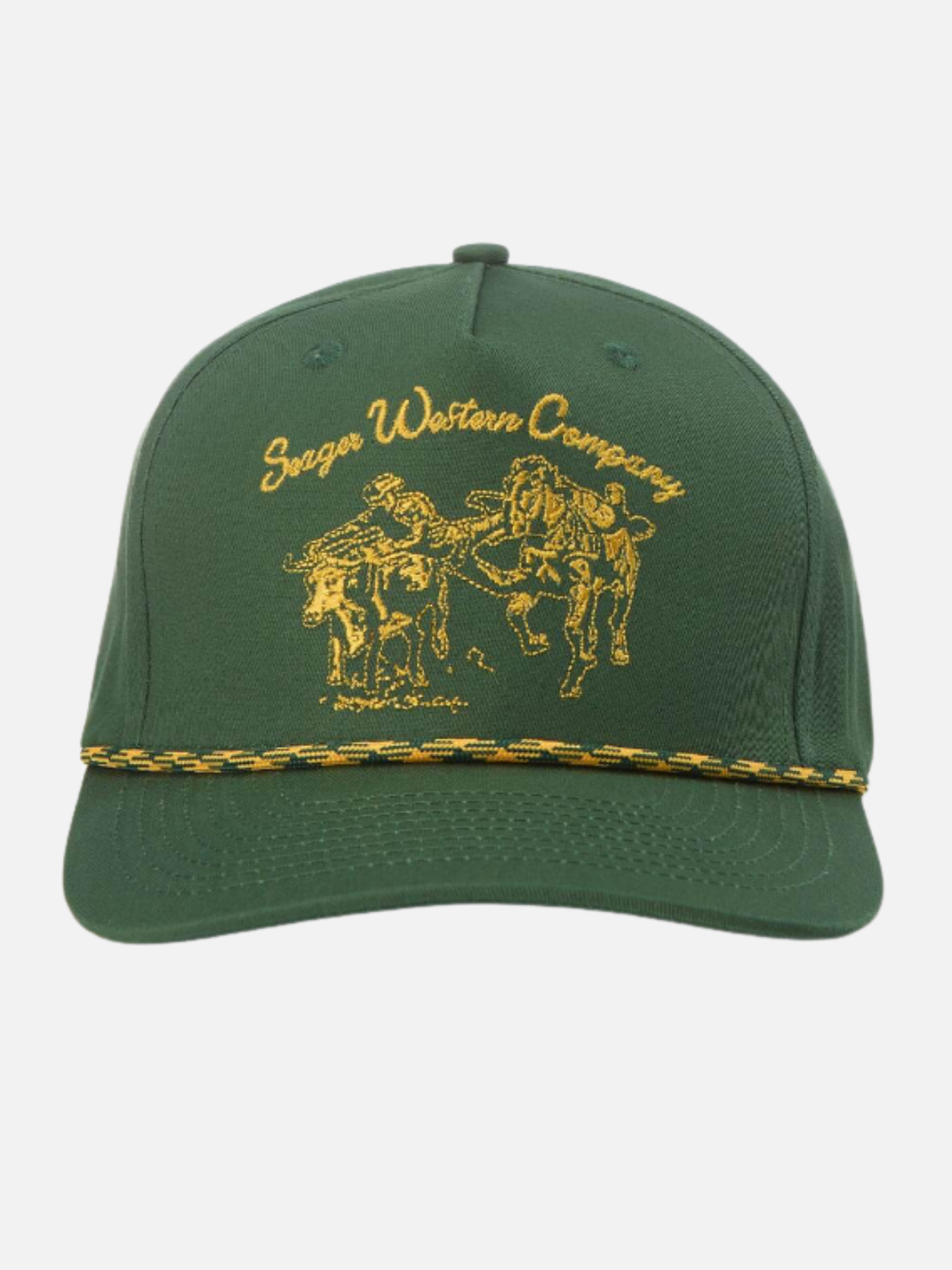 Seager Los Rios Canvas Cotton Snapback Contrast Brim Stitching Green Yellow Men’s Hats Hat for Men Accessories Accessory Athens GA Georgia Kempt Menswear Store Near Me