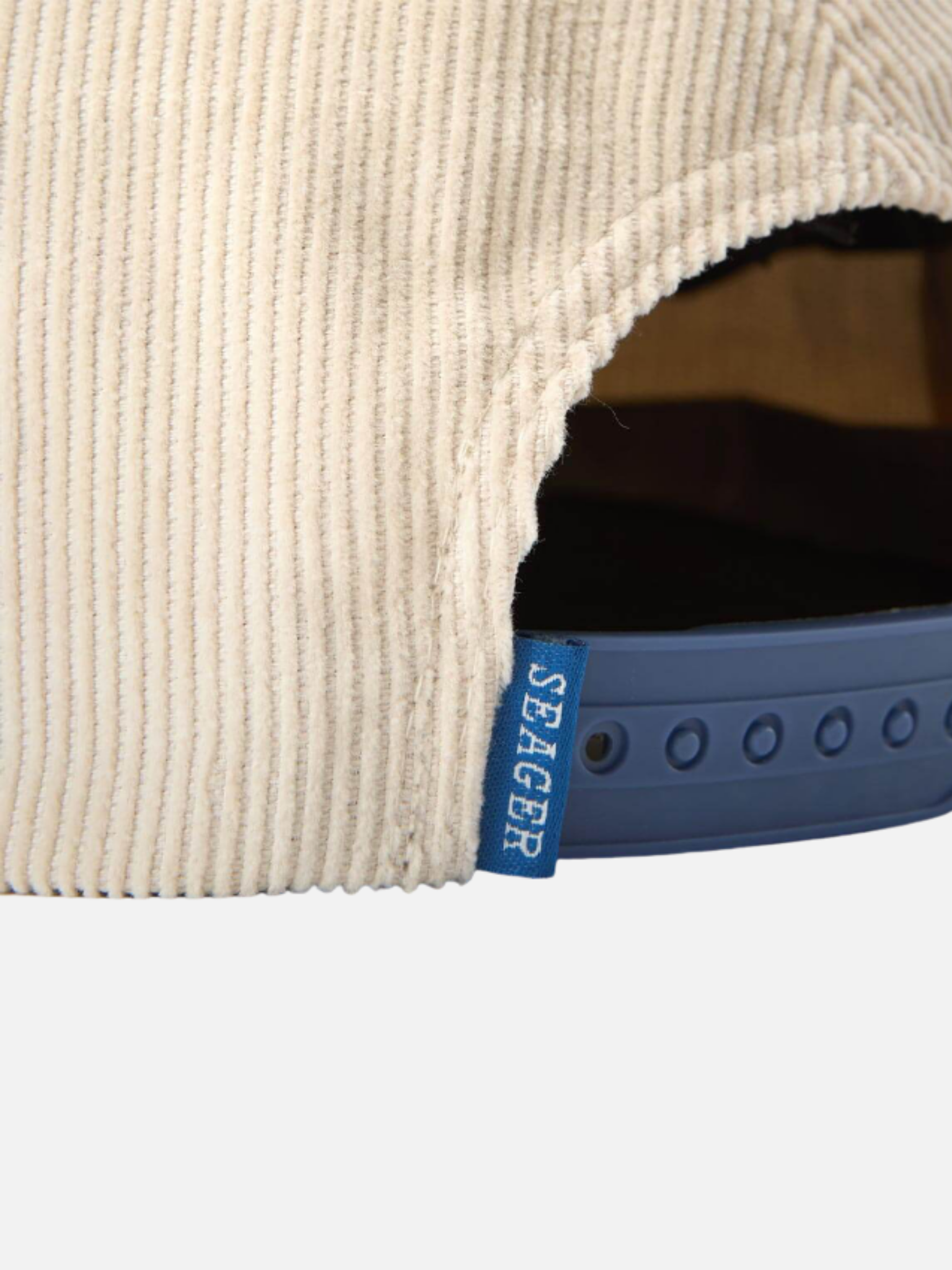 Seager Los Rios Corduroy Snapback Contrast Brim Stitching Cream Blue Men’s Hats Hat for Men Accessories Accessory Athens GA Georgia Kempt Menswear Store Near Me