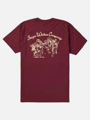 Seager Los Rios Tee Graphic T-Shirt Burgundy Red SS Short Sleeve Men’s Tops for Men Athens GA Georgia Kempt Menswear Store Near Me
