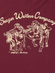 Seager Los Rios Tee Graphic T-Shirt Burgundy Red SS Short Sleeve Men’s Tops for Men Athens GA Georgia Kempt Menswear Store Near Me