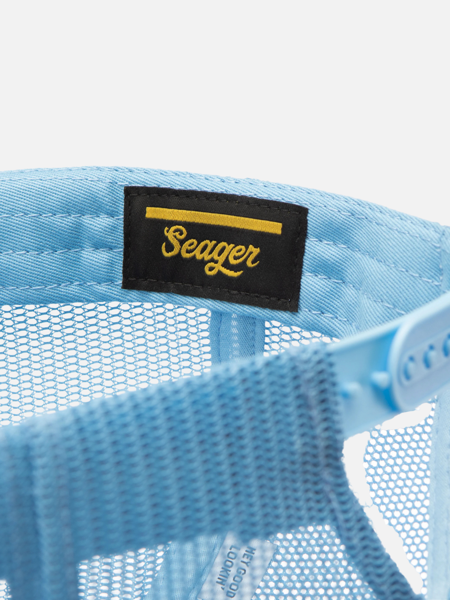 Seager Brand Old Town All Mesh Blue Snapback Hat Athens Kempt Menswear 