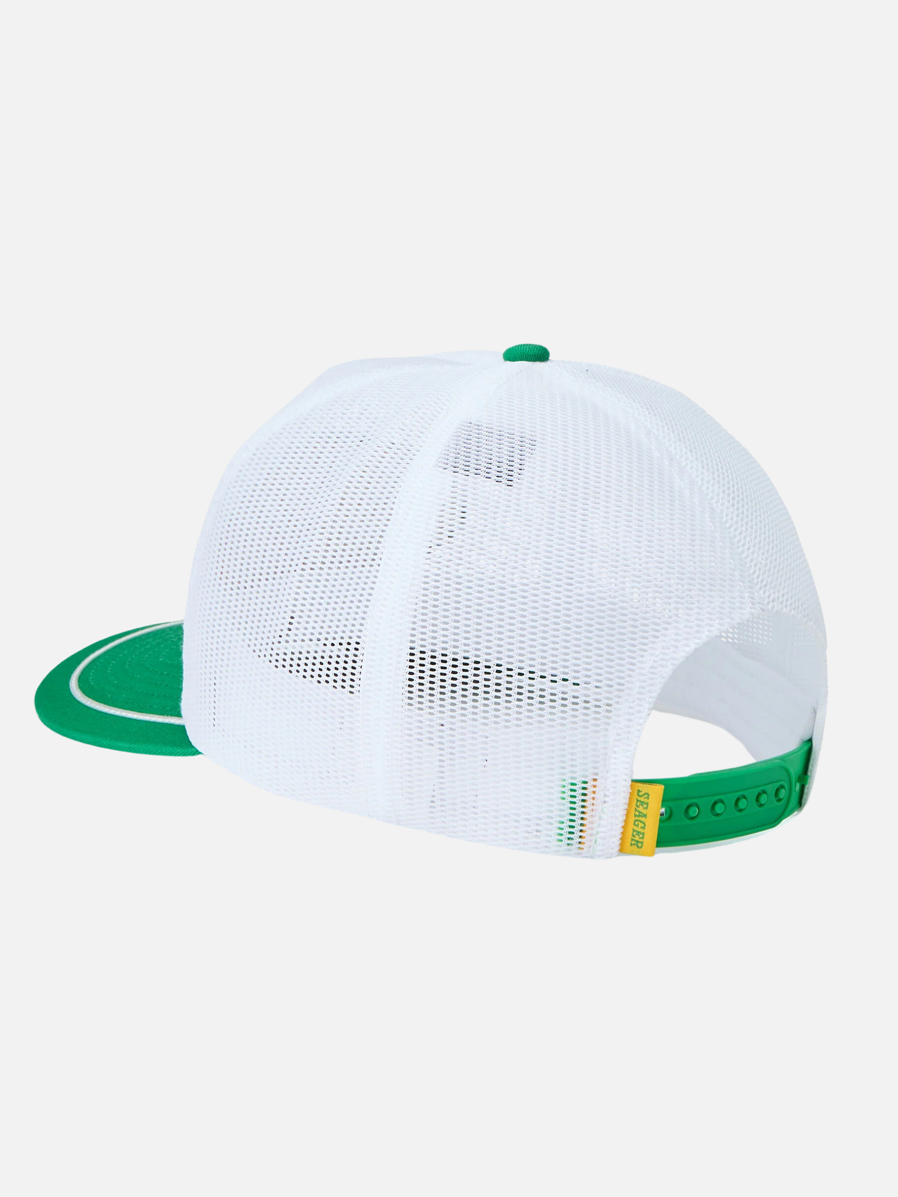Seager Brand Old Town All Mesh White Green Snapback Athens Kempt Menswear