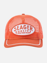 Seager Old Town All Mesh Snapback Blaze Orange Adjustable Men’s Headwear Athens GA Georgia Kempt Menswear Store Near Me