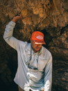Seager Old Town All Mesh Snapback Blaze Orange Adjustable Men’s Headwear Athens GA Georgia Kempt Menswear Store Near Me