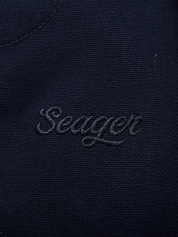 Seager Blanket Lined Ranch Jacket Dark Navy Cropped Diagonal Zipper Duck Canvas Winter Outerwear Athens GA Georgia Kempt Menswear Store Near Me