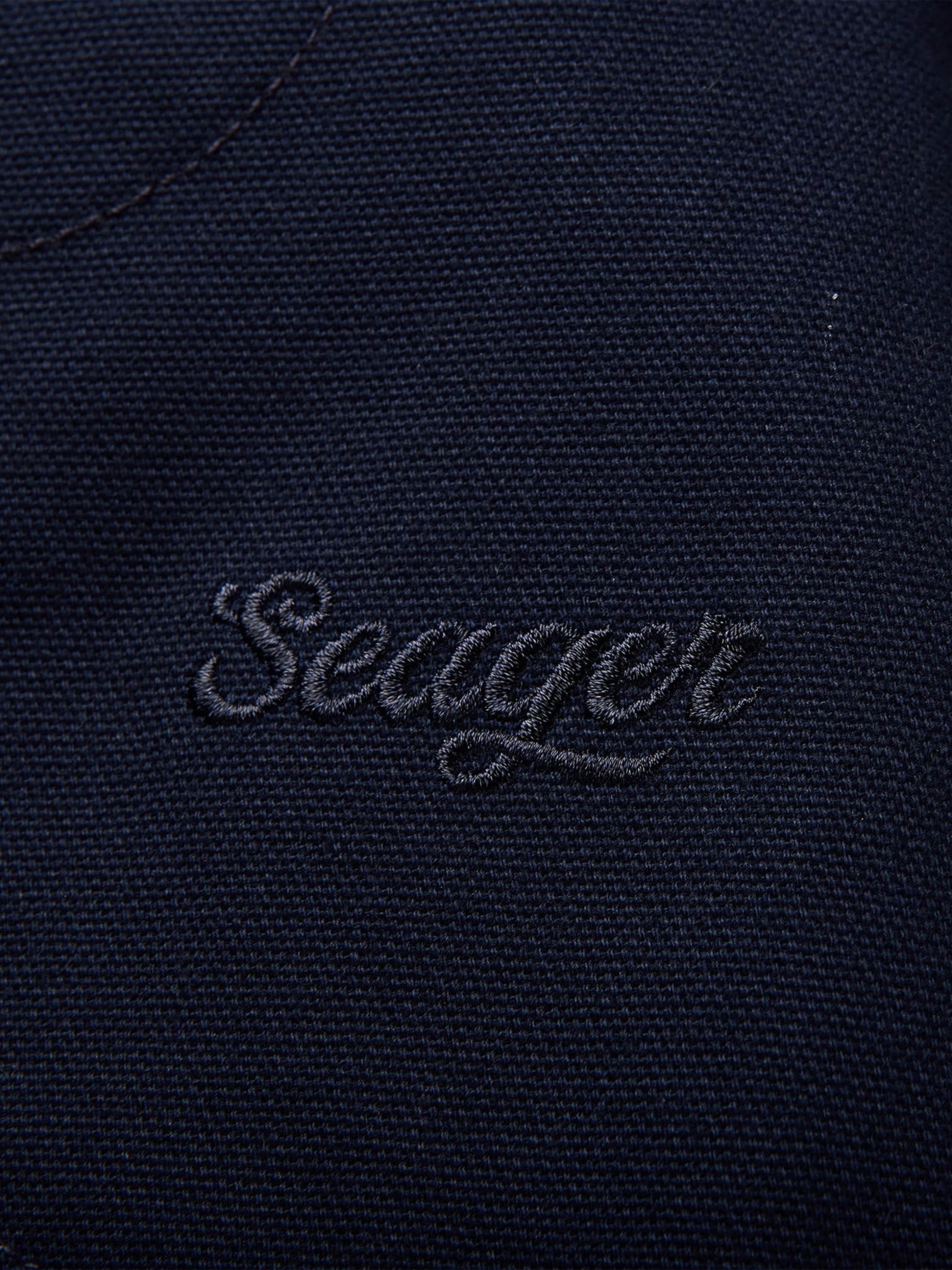 Seager Blanket Lined Ranch Jacket Dark Navy Cropped Diagonal Zipper Duck Canvas Winter Outerwear Athens GA Georgia Kempt Menswear Store Near Me
