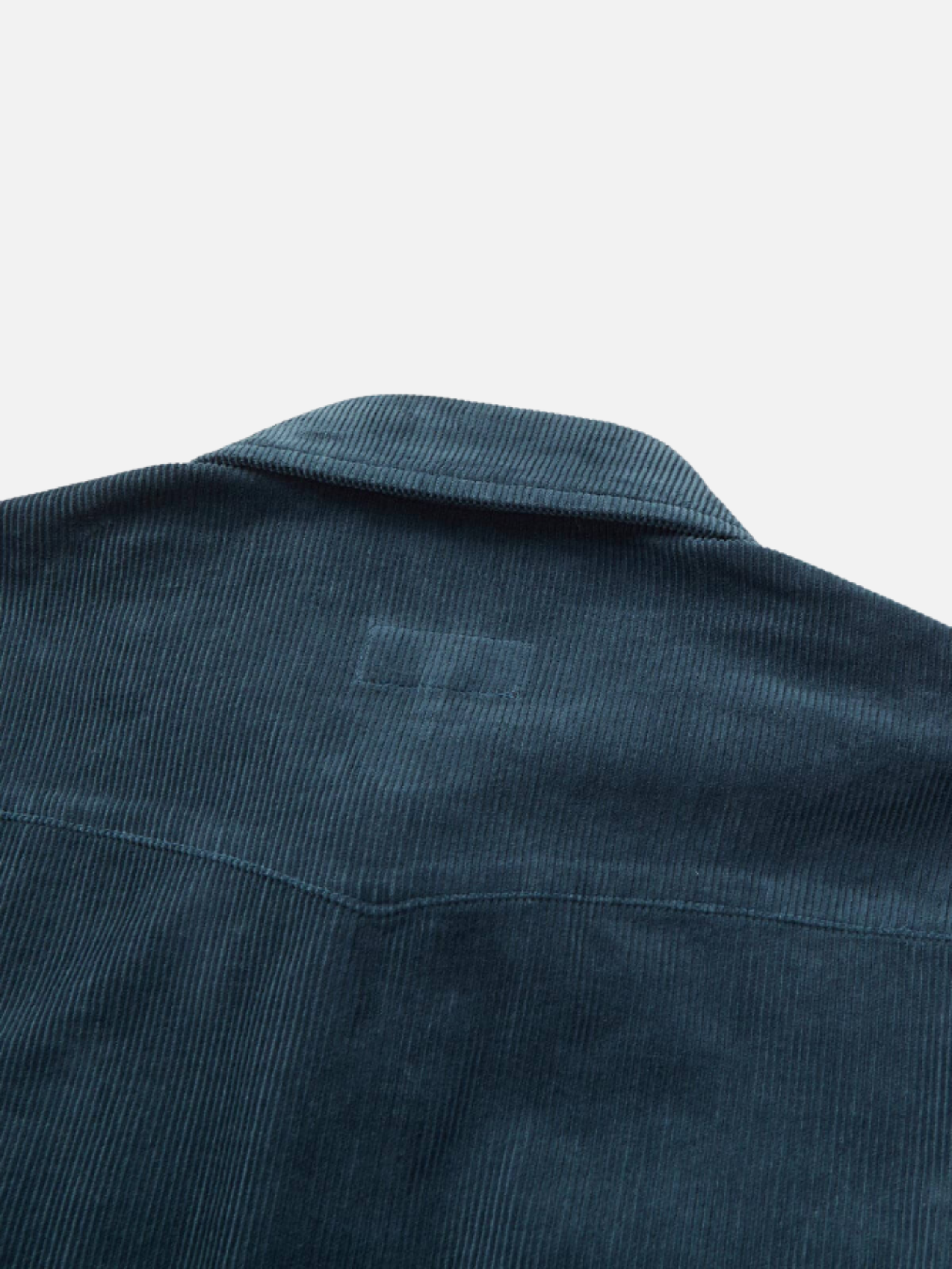 Seager Reagan Pearl Snap Corduroy Shirt Stormy Blue Texture Textured Top Button Down Collared Shirts for Men Men’s Long Sleeve Fall Winter Athens GA Georgia Kempt Menswear Store Near Me