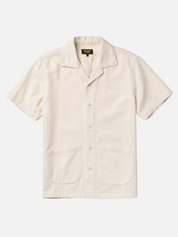 Seager Southpaw Whippersnapper Natural Cream Ivory Men’s SS Short Sleeve Top for Men Front Pocket Collared Button Shirt Athens GA Georgia Kempt Menswear Store Near Me