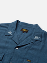 Seager Whippersnapper Navy Blue Pearl Snap Embroidered Casual Shirt Button Up Western Top for Men Athens GA Georgia Kempt Menswear Store Near Me
