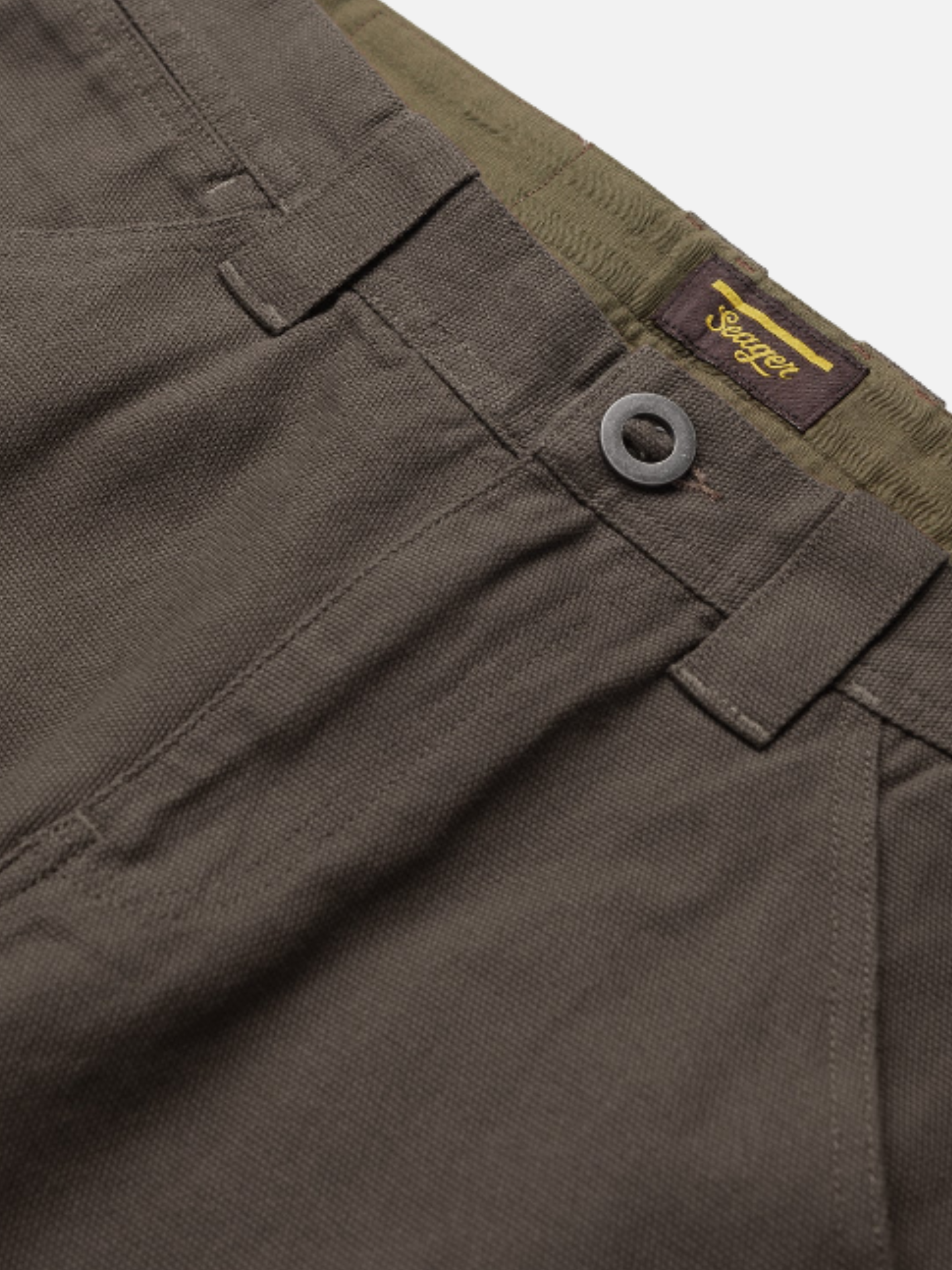 Seager Bison Canvas Pants - Darkwood