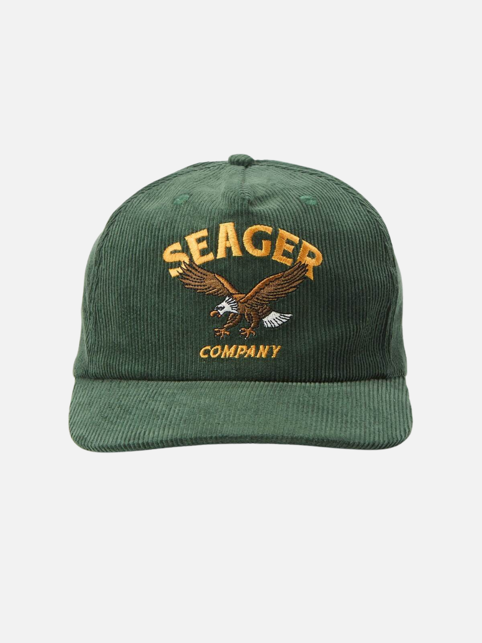 Seager Bradley Corduroy Snapback Forest Green Men' Cord Adjustable Ball Cap For Men Athens GA Georgia Kempt Menswear Store Near Me