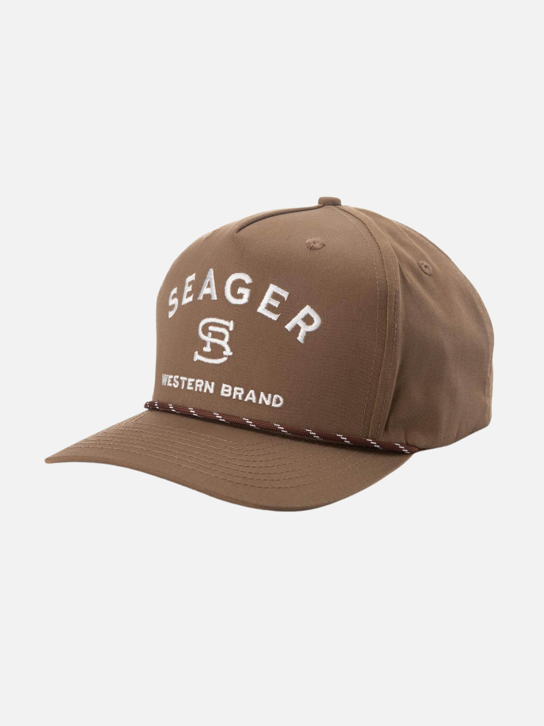 Seager Branded Snapback Brown Men's Adjustable Ball Cap Dad Hat For Men Athens GA Georgia Kempt Menswear Store Near Me