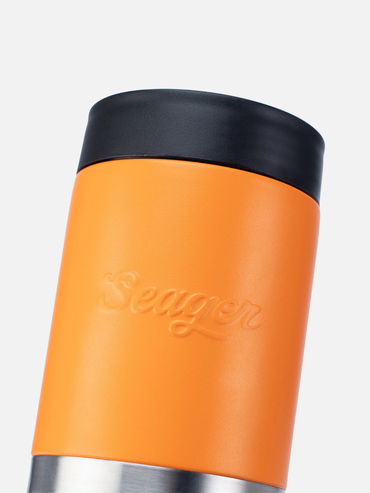 Seager Can Armor Blaze Orange Beer Koozie Yeti Drink Cooler Kempt Mens Shop Athens UGA
