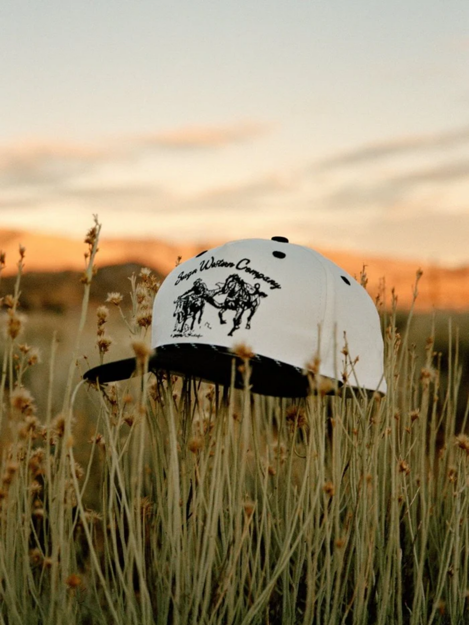 Seager Los Rios Canva Snapback Cream/Black Men's Hat Ballcap Headwear Accessory For Men Athens GA Georgia Kempt Menswear Store Near Me