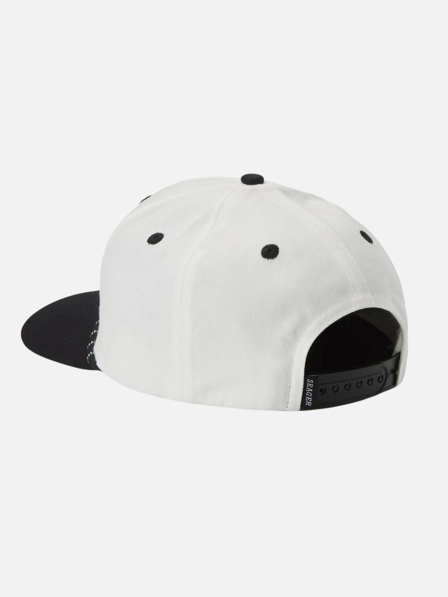 Seager Los Rios Canva Snapback Cream/Black Men's Hat Ballcap Headwear Accessory For Men Athens GA Georgia Kempt Menswear Store Near Me