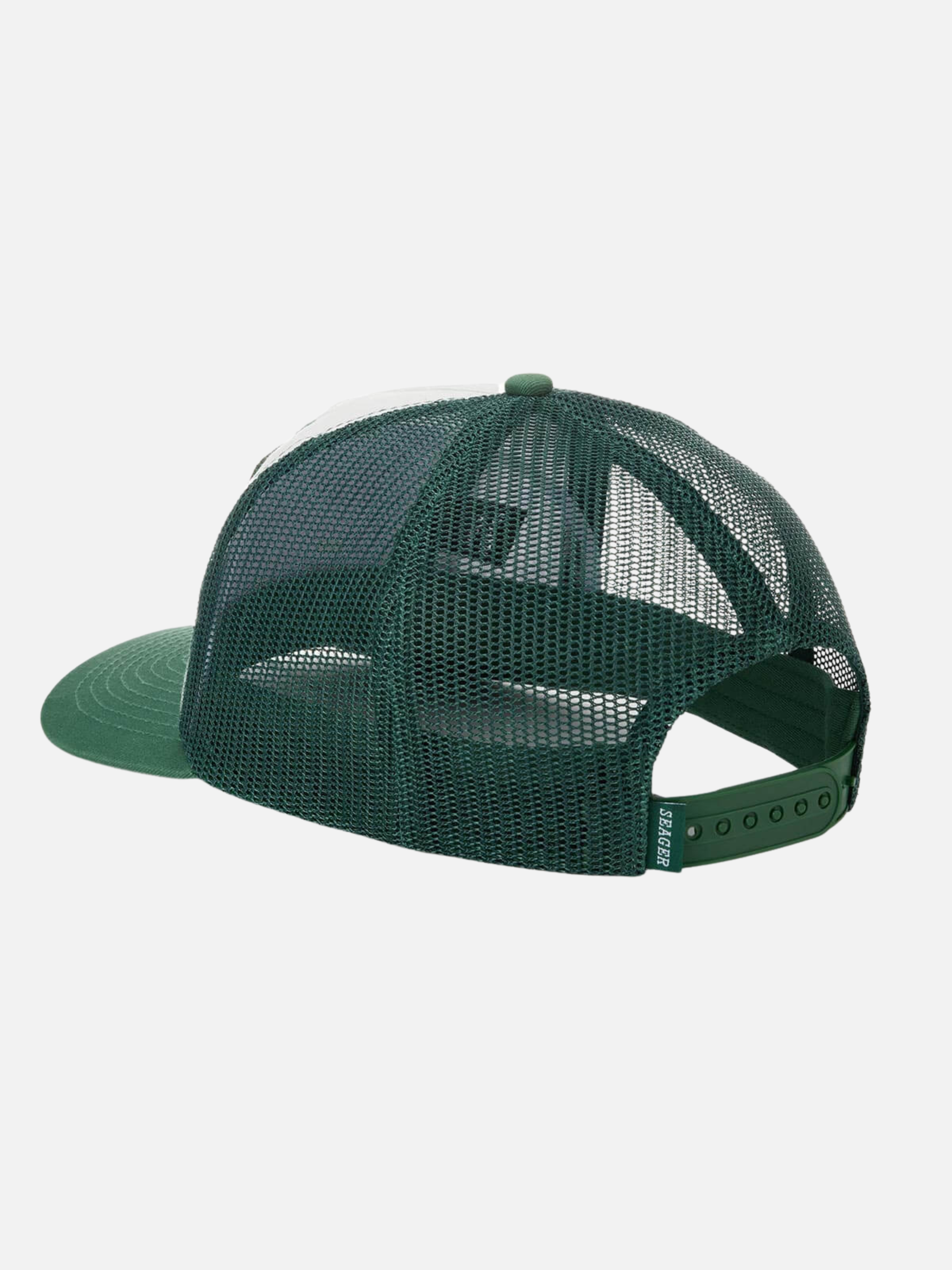 Seager Man Trucker Snap Back Green Men's Snapback Custom Patch Green Cap For Men Athens GA Georgia Kempt Menswear Store Near Me