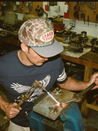 Seager Old Town All Mesh Snapback Camo Blue Men's Adjustable Headwear Hat Athens GA Georgia Kempt Menswear Store Near Me