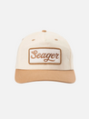 seager uncle bill snapback cream khaki tan cotton trucker hat kempt athens ga georgia men's clothing store